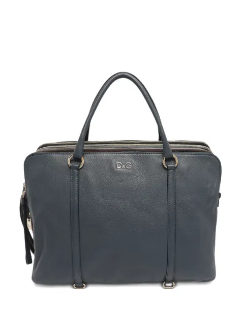D&G Vintage logo-embellished tote bag Blue 1212849