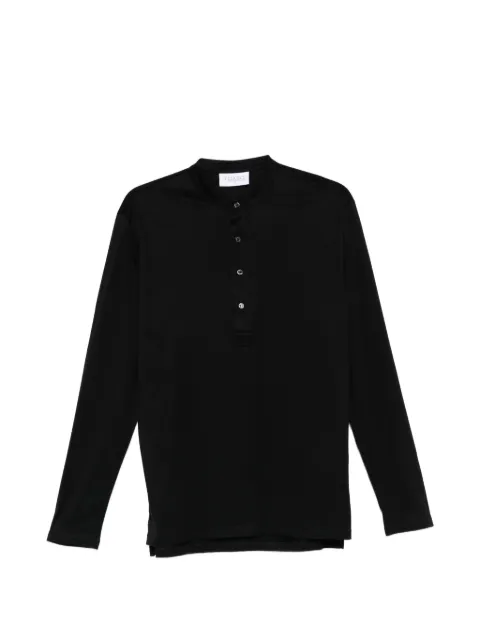 Tokyo James button-up T-shirt Black SERAFINO