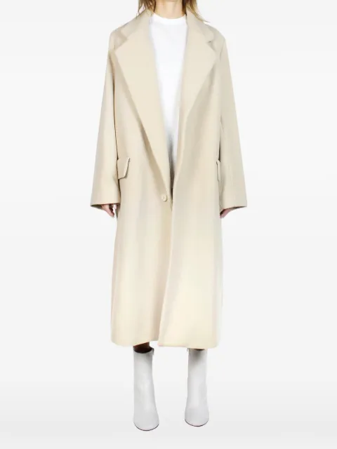 Malloni single-breasted coat Neutrals M22I10273002EU