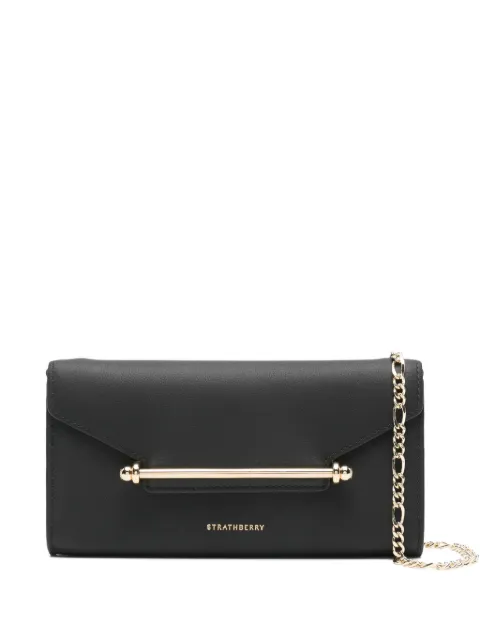 Strathberry large Melville clutch bag Black 20242100223