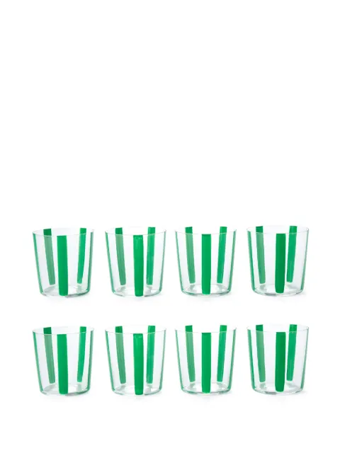 The Conran Shop Nova stripe (set of six) White TCS405545