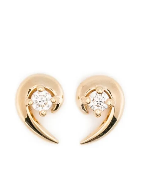 Shaun Leane Talon diamond stud earrings Gold HT044YVWHEOS