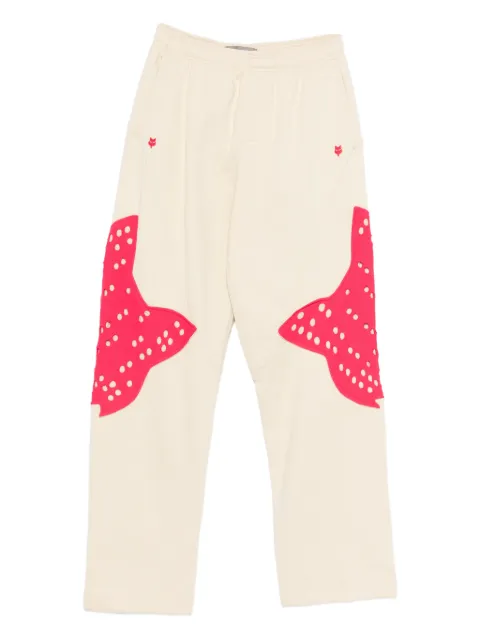 Kiko Kostadinov x Fox Lab perforated fox fleece joggers Neutrals 39633043
