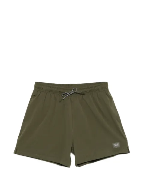 Emporio Armani herringbone logo swim shorts Green EM000583AF20428