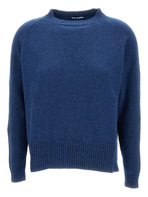 LIVE ribbed-trim crew neck sweater Blue MAVI21537
