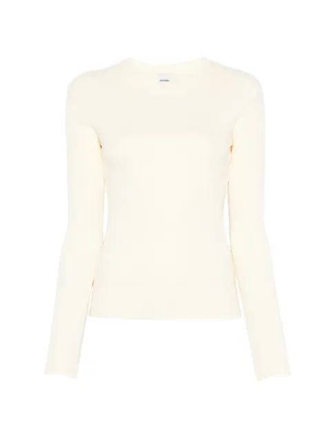 Nanushka slim-fit long-sleeve T-shirt Yellow NW26PSTP18871