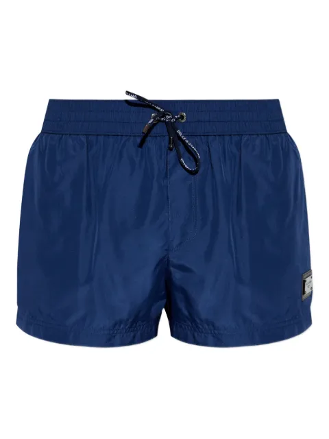 Dolce & Gabbana short swim trunks with branded tag Blue M4E48TON0DK