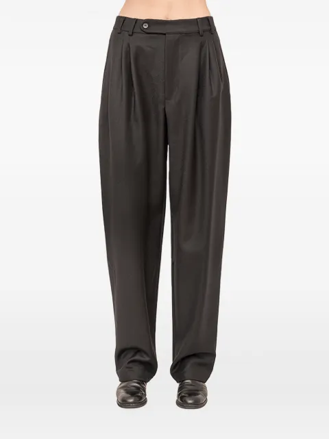 Andrea Ya'aqov pleated belt-loop trousers Black 25WDUC12