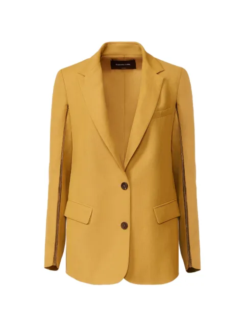 Fabiana Filippi zip detail blazer Yellow GCD276F218M1480000