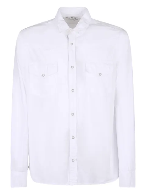 original vintage style buttoned chest-pockets shirt White TESLA213TO213BIANCO