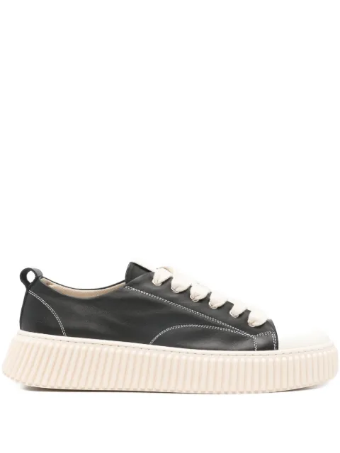 Rhun contrast-stitching sneakers Black 2020LEATHERBLACK