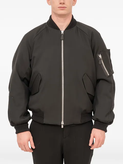 Devoa MA-1 bomber jacket Black MA1JACKETWOOLGABARDINE