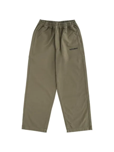 NO PROBLEMO logo elasticated-waist trousers Green NP3011504OLV