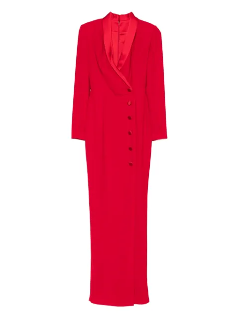 SILK LOVE & LACE Scarlet button maxi dress Red 17R15