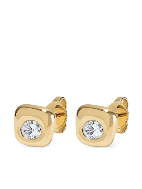 ZAHN-Z Beluga diamond stud earrings Gold ZZB06