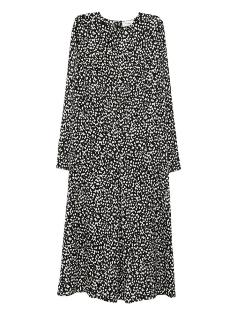 A.M.G. printed midi dress Black FW26DR02