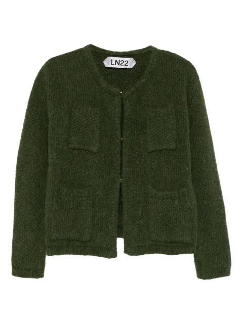 LNA pocket cardigan Green LNC508