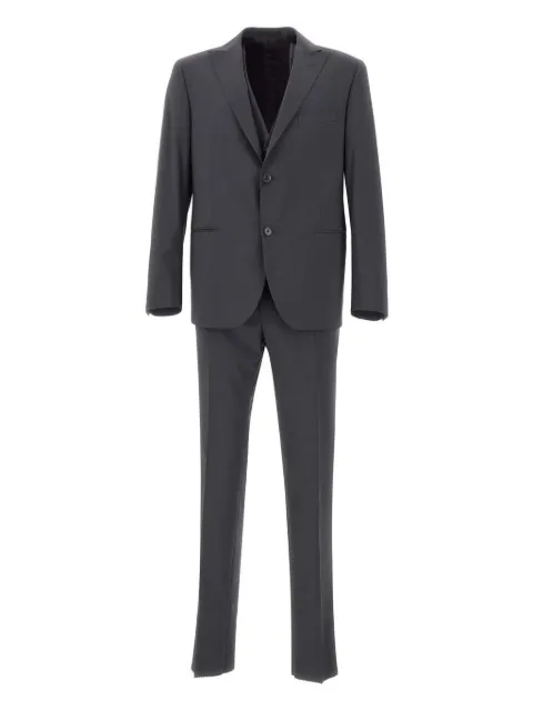 Marchesani peak-Lapel single-breasted suit (set of three) Grey 938R3793385630154C