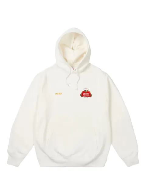 Palace X Palace x Stella Artois logo hooded sweatshirt White PALSTELHOODWHT01