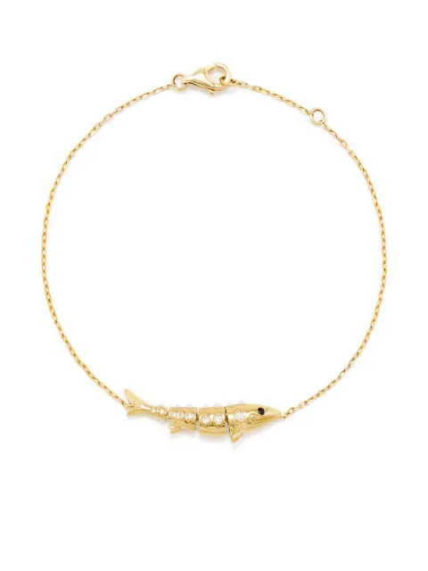 Yvonne Léon Fish diamond 9CT yellow gold chain bracelet Gold BRACELETMARLINOJ