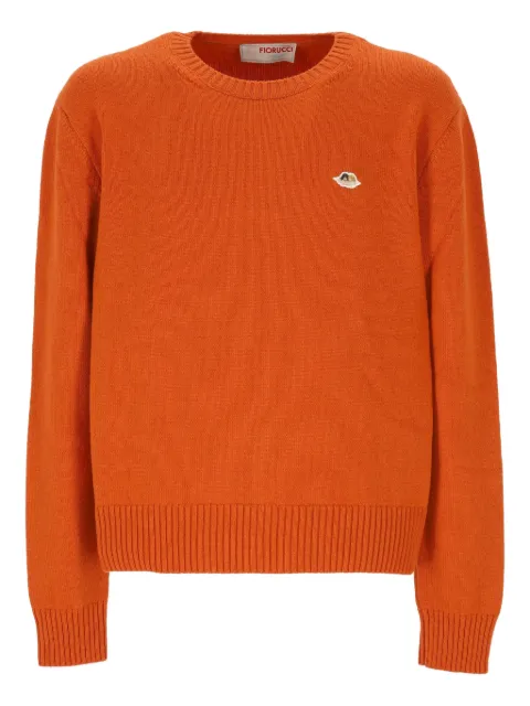 Fiorucci logo-appliqué sweater Orange M25FWKSW013KN03OR01