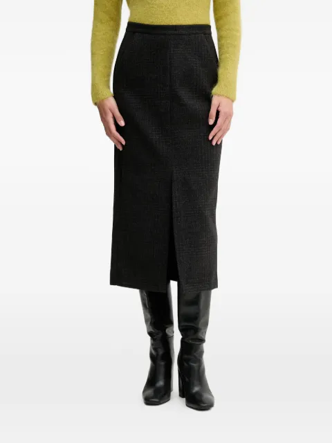 Sandro Ferrone front-slit midi skirt Green S23YBFBLOGGER