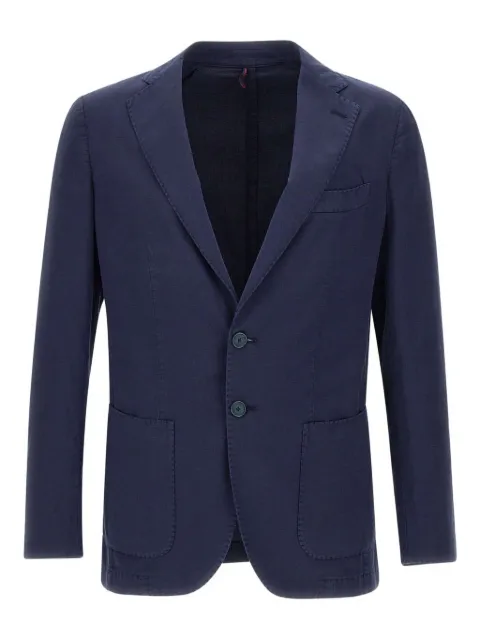 Santaniello lapel-collar two-button blazer Blue DS2538GL797MFBTB78B