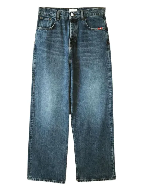 AMISH buttoned wide-leg jeans Blue AMU062D4363007C0999