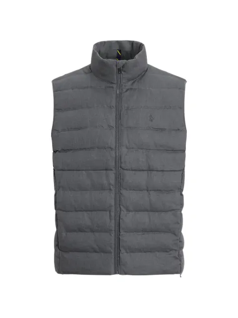 Polo Ralph Lauren woven quilted linen gilet Grey 710P01997001