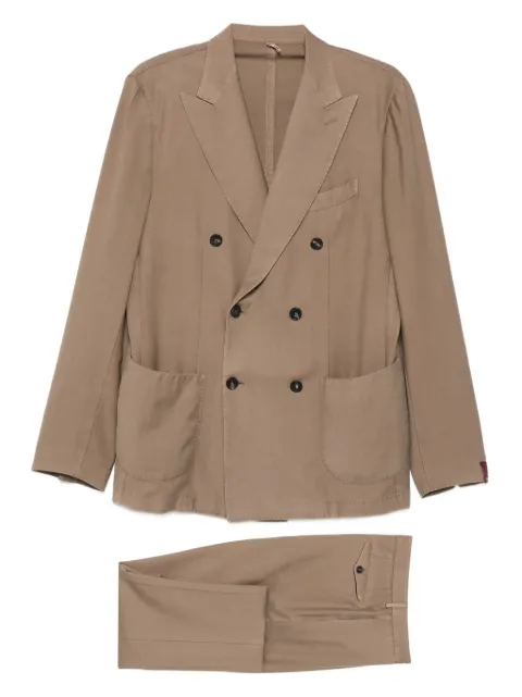 Santaniello double-breasted suit Neutrals FL3993VL725IMF