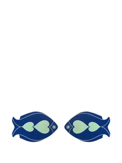 OCTAEVO fish placemat (set of two) Blue OCPMFB25
