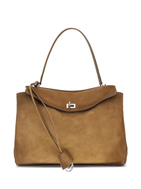 Balenciaga medium Rodeo leather tote bag Brown 7897722AB4G