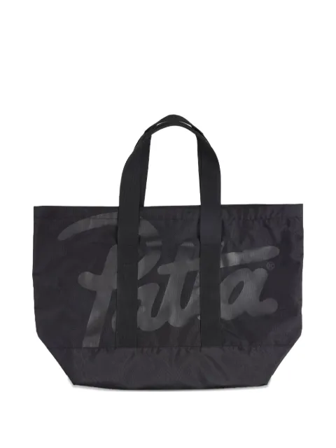 PATTA logo-print tote bag Black POCAW2535003800001001
