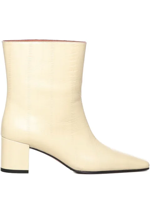 Giuliano Galiano 60mm Stefy leather ankle boots Neutrals STEFY60ANGUILLABURRO