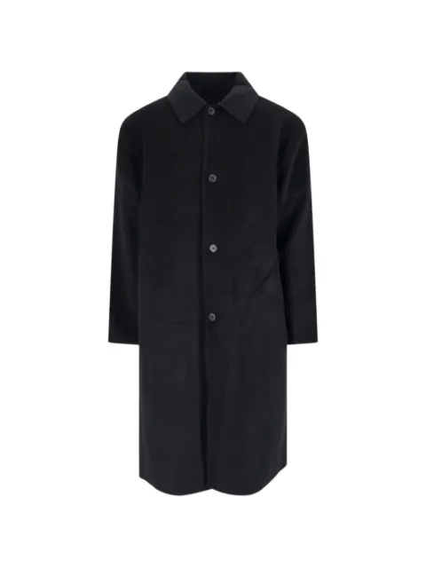 Berner Kühl belted single-breasted coat Black 157O46