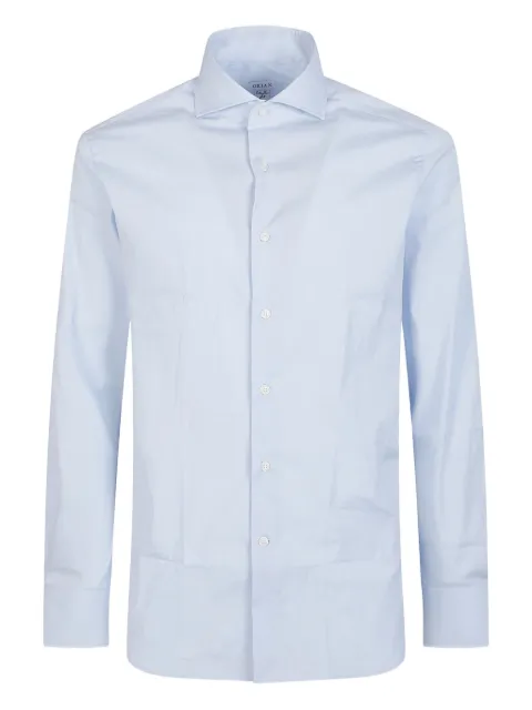 Orian long-sleeve cotton shirt Blue A13002UP38