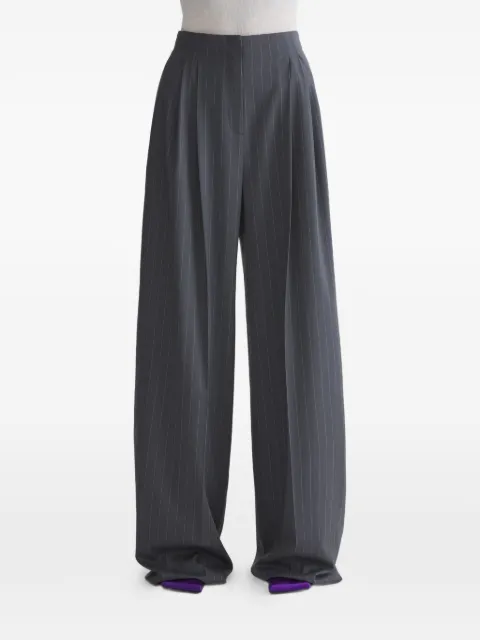 Mugler pinstripe wide leg trousers Grey 26P1PA05291022