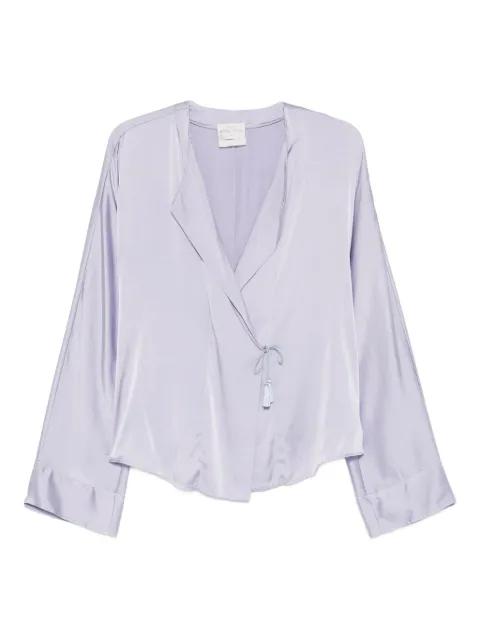 Forte Forte wrap-tie blouse Purple 14579MYSHIRT