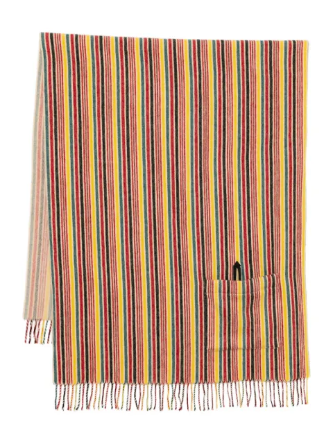 BODE striped merino scarf Yellow MRF25AC027SS26