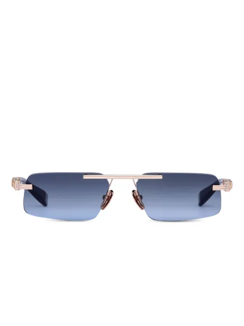 Balmain Eyewear geometric-frame sunglasses Blue BPS187