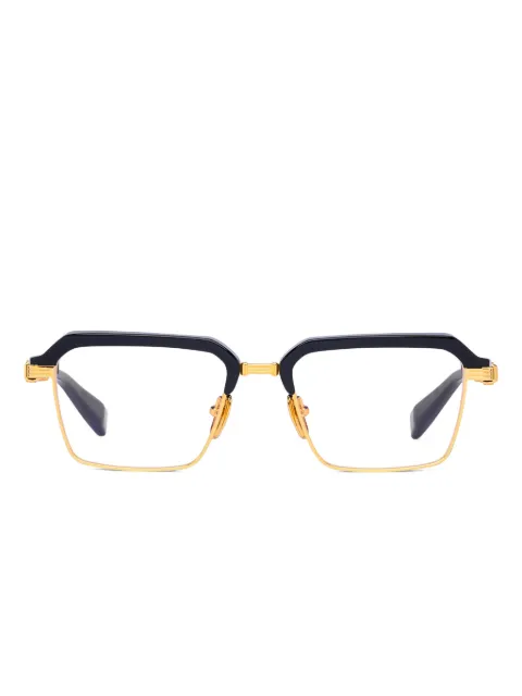 Balmain Eyewear browline-frame glasses Black BPX183