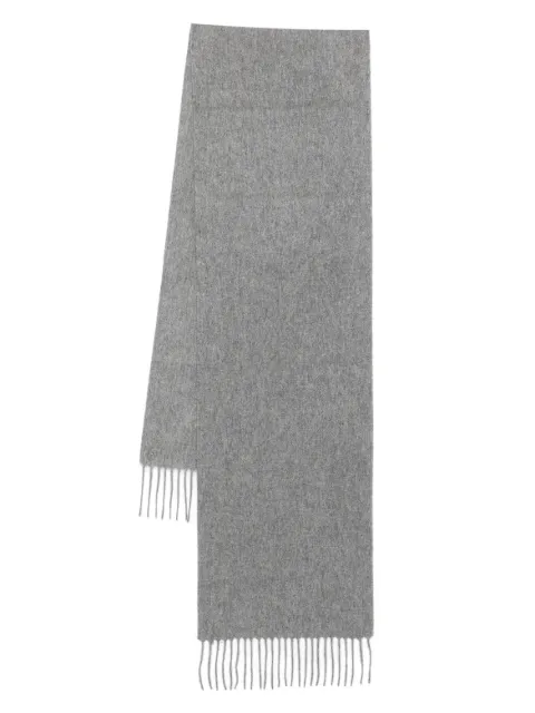 Aspinal Of London fringed-edge cashmere scarf Grey 051256534470000