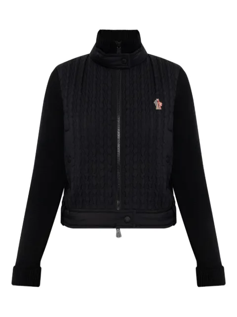 Moncler Grenoble quilted panelled cardigan Black K20989B00014M1131
