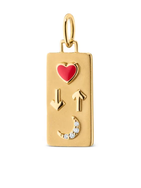 MONICA RICH KOSANN 18K yellow gold Love You To The Moon And Back diamond charm Gold CHLOVEMOONYG