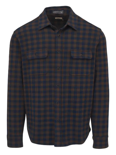 FAHERTY two-pocket check shirt Brown MXC0002NDC