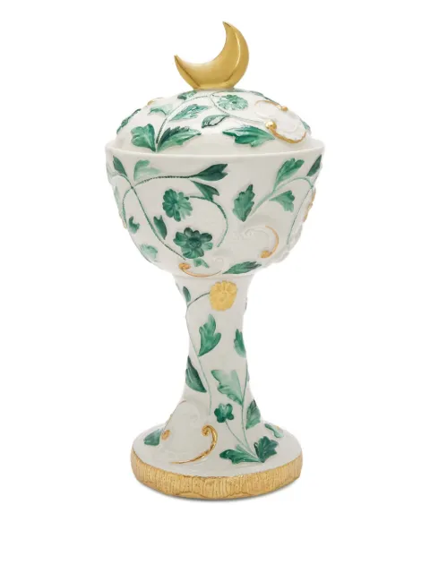 VILLARI Taormina floral incense burner White 0003779501