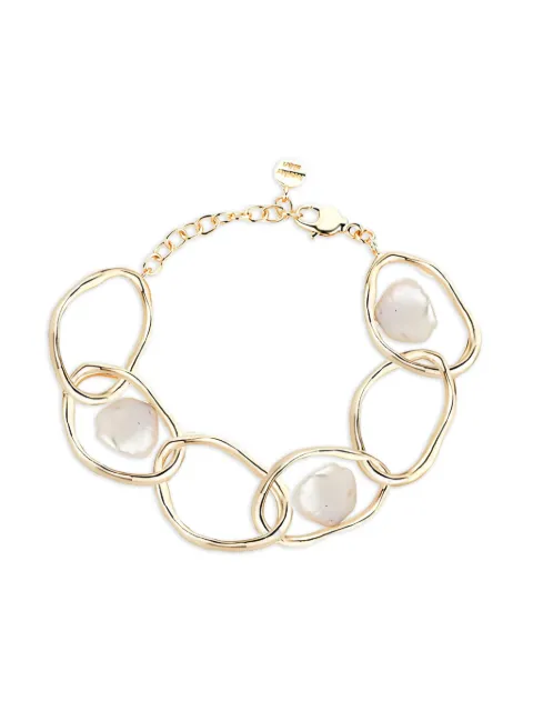 ATELIER MON Grencian Goddess coin pearls bracelet Gold BA007