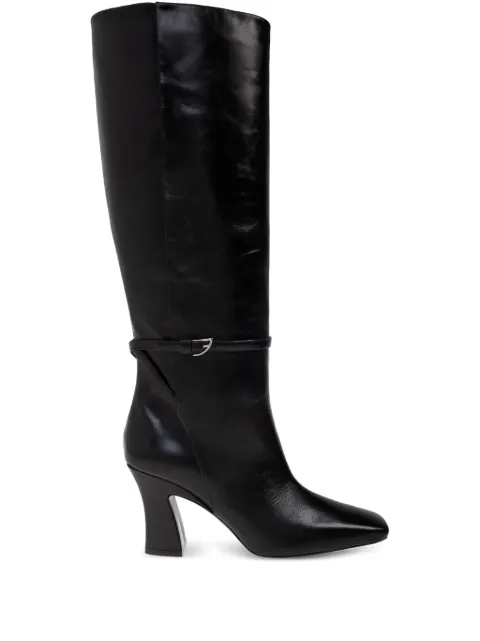 Nodaleto 90mm buckle-strap knee-high boots Black NO45015A22040