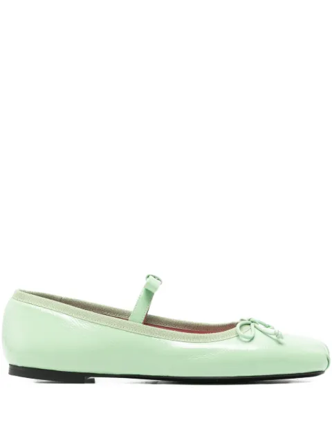 Vivetta bow-detail ballet flats Green VS2CZ0004PC069