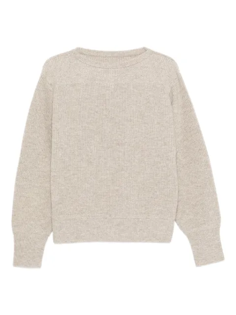 TAIGA TAKAHASHI textured crew-neck sweater Neutrals TTAW25515